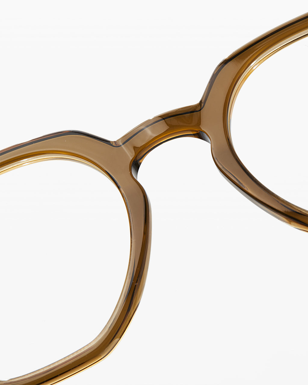 The Lennon Sechseckig Herrenbrillen in Braun