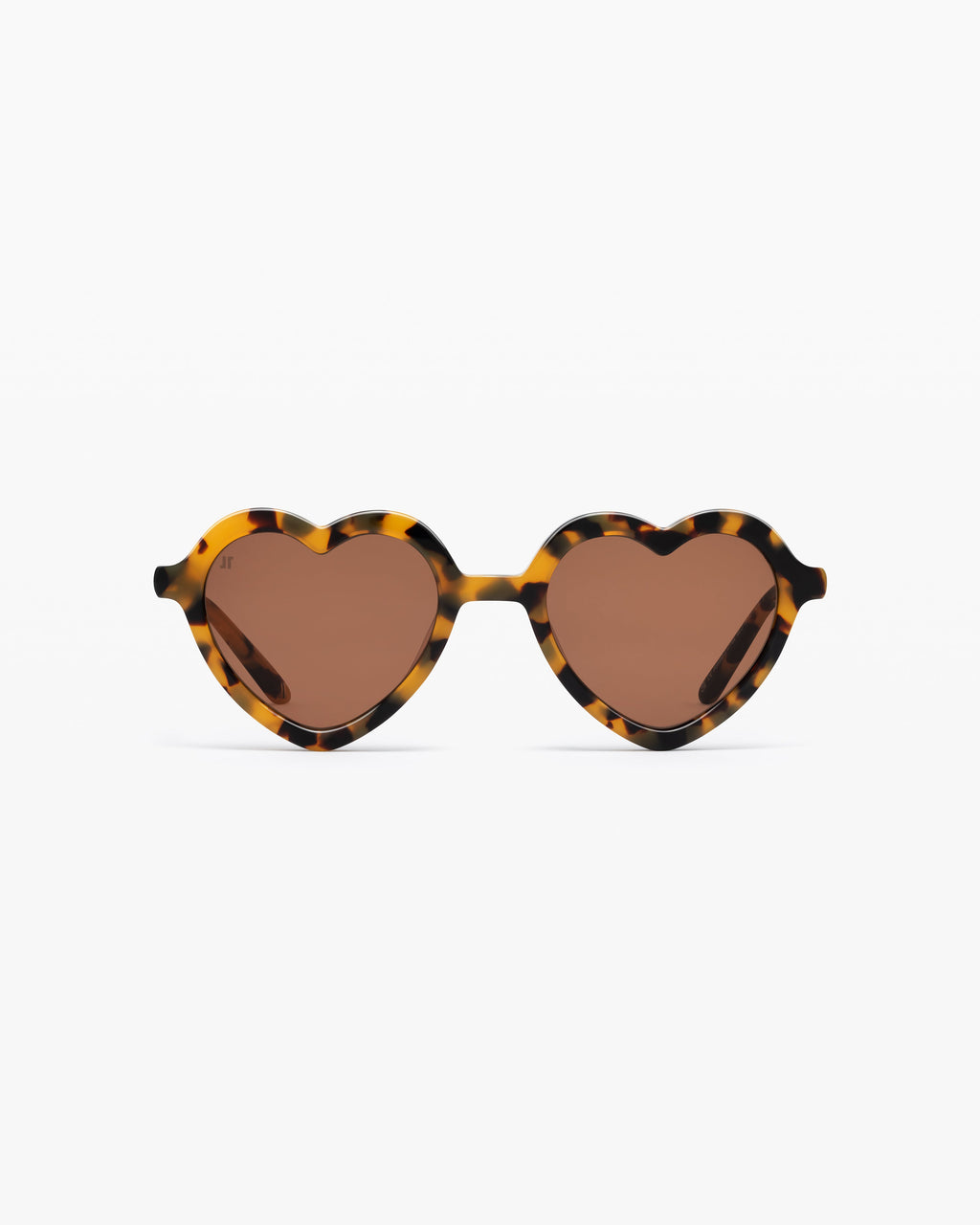 The Mini Martha Herz Kinder-Sonnenbrillen in Yellow Tortoise