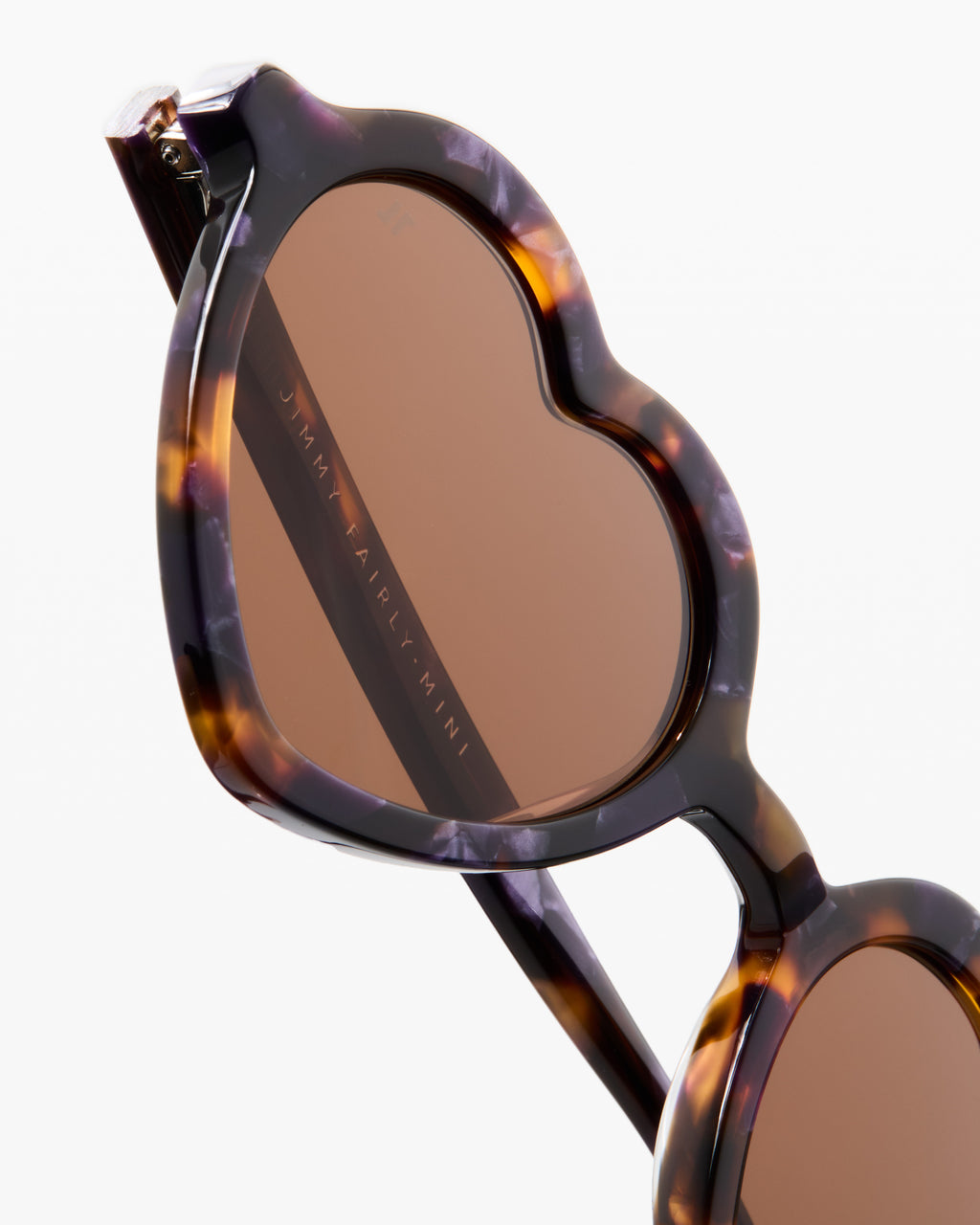 The Mini Martha Herz Kinder-Sonnenbrillen in Dark Tortoise