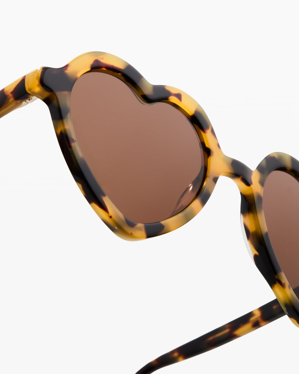 The Mini Martha S Herz Kinder-Sonnenbrillen in Yellow Tortoise