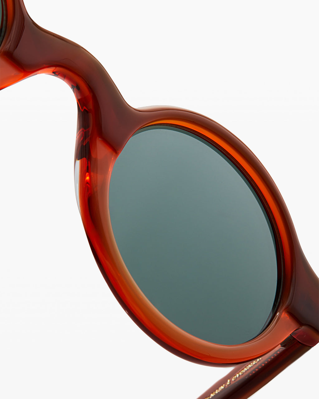 The Tayler Round Men's Sunglasses in Orange