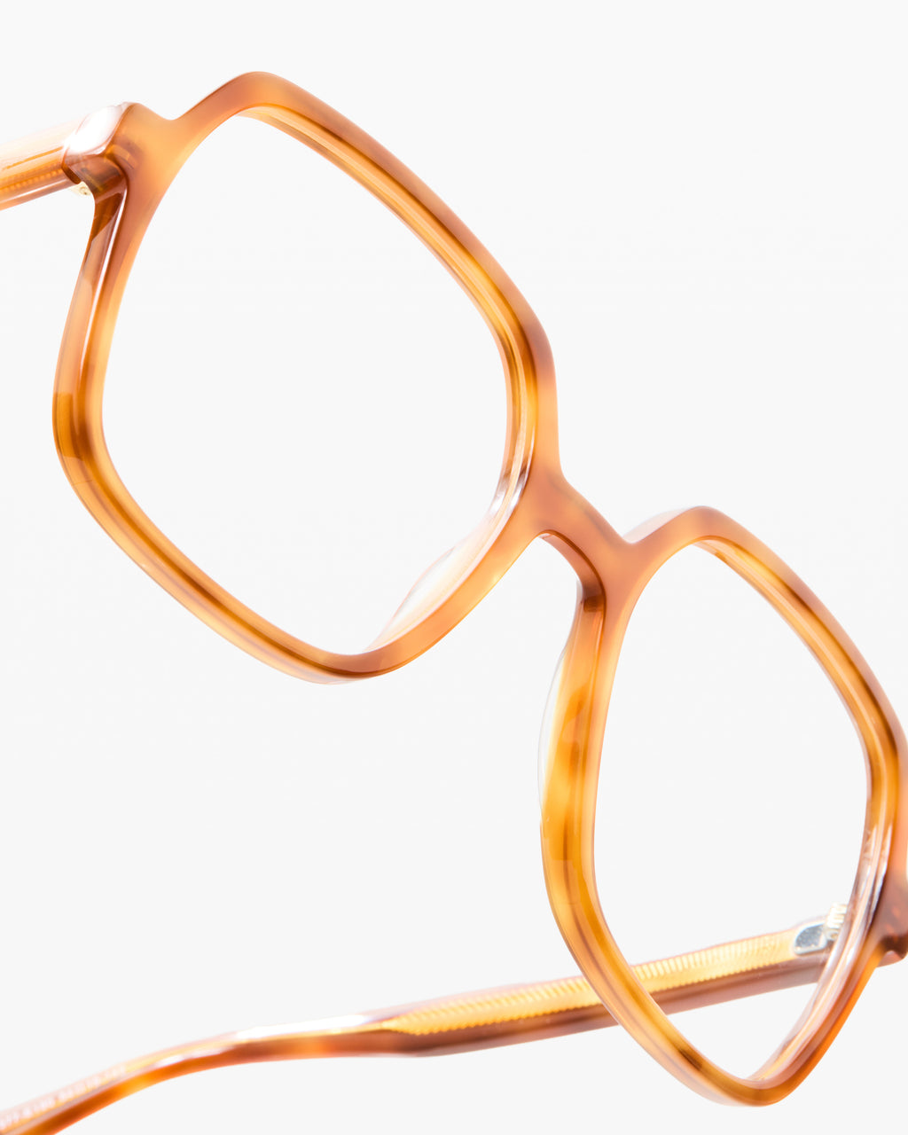 The Lou Platz Damenbrillen in Karamellschuppe