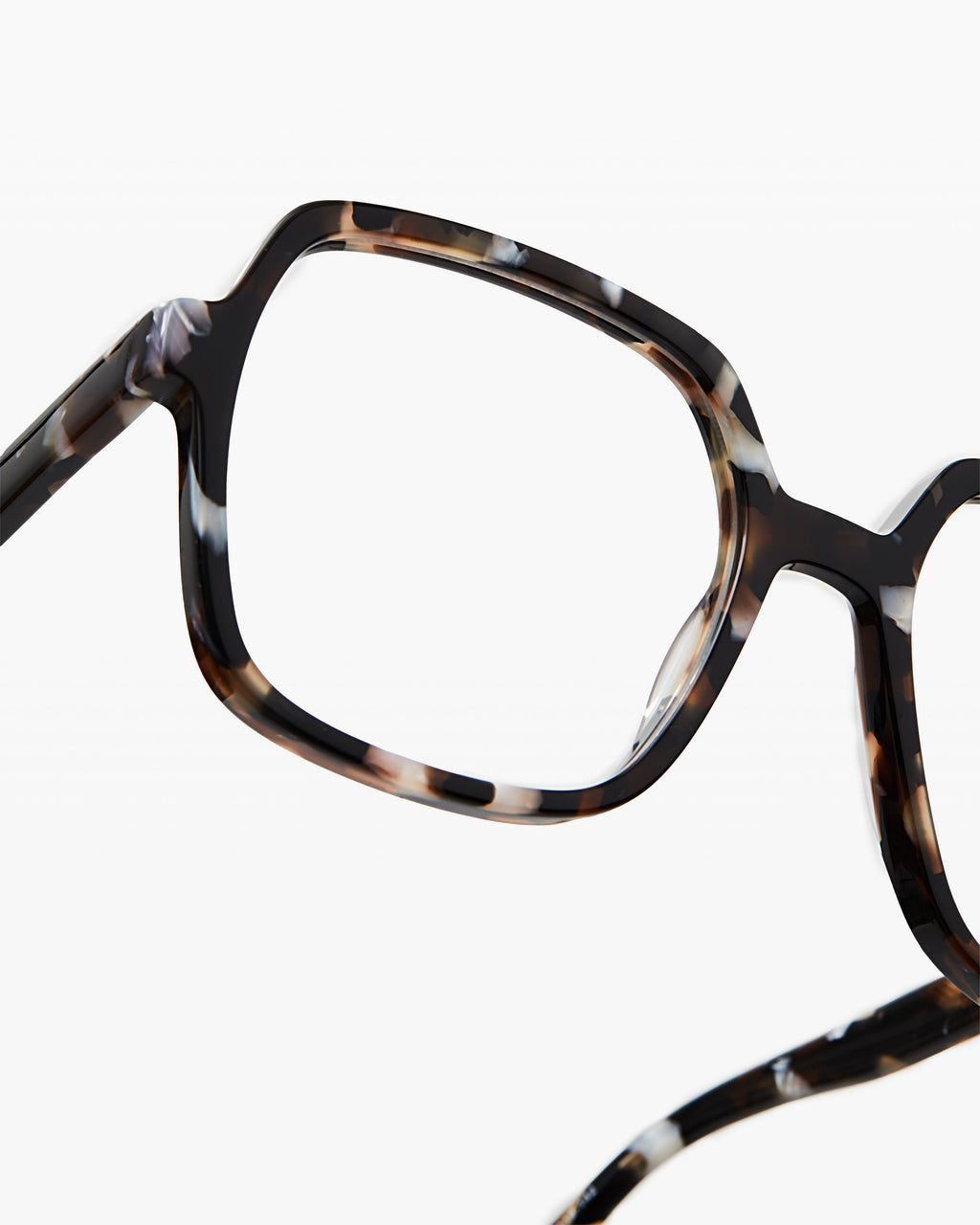 The Lou Square Women's Eyeglasses in Dark grey tortoise