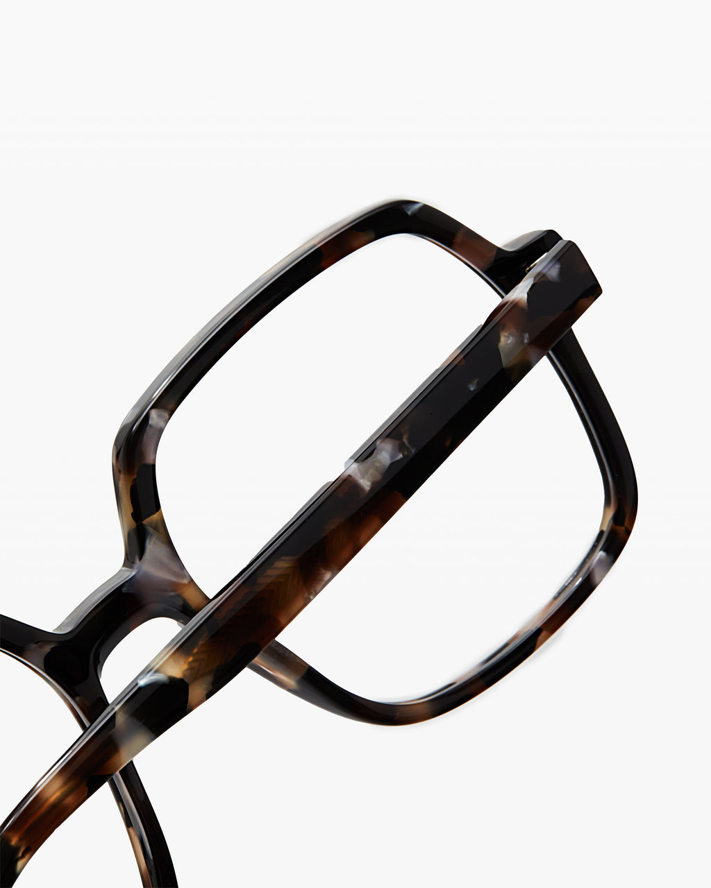 The Lou Square Women's Eyeglasses in Dark grey tortoise