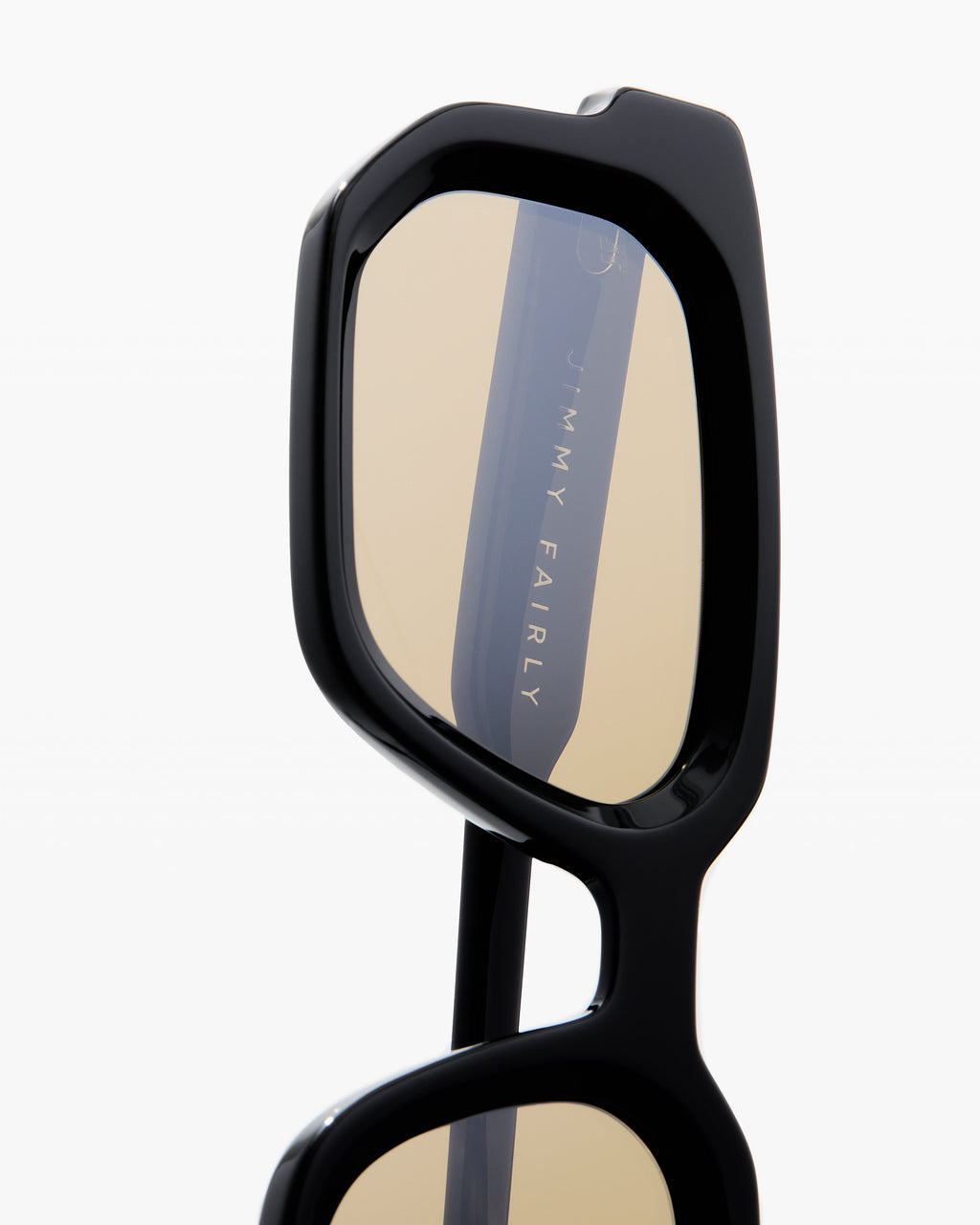 La Lennox Rectangulaire Lunettes de Soleil pour homme in Noir