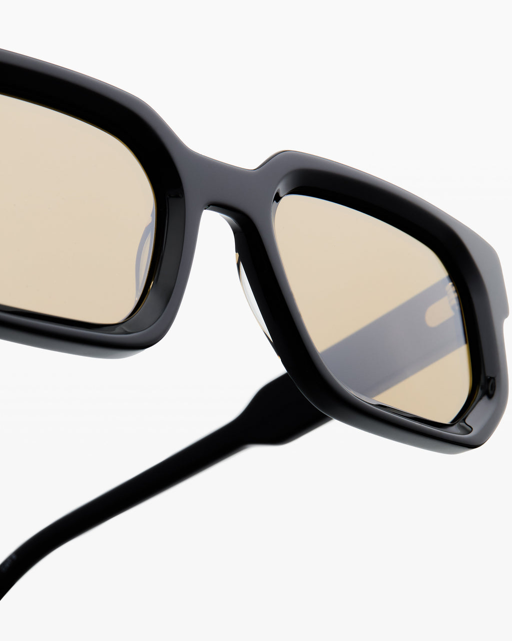 La Lennox Rectangulaire Lunettes de Soleil pour homme in Noir