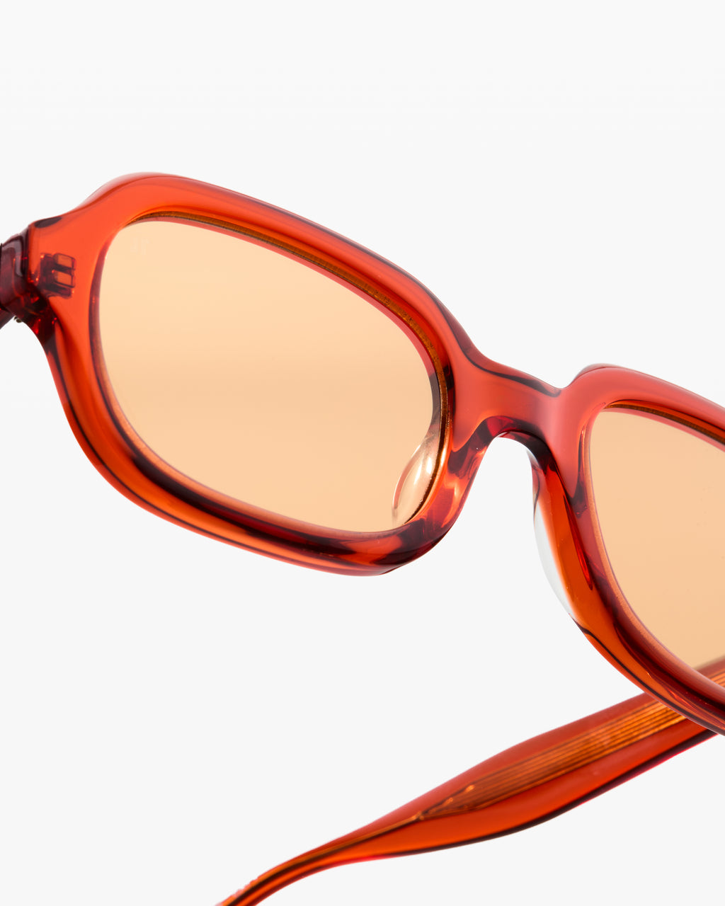 The Freja Rectangular Women's Sunglasses in Orange