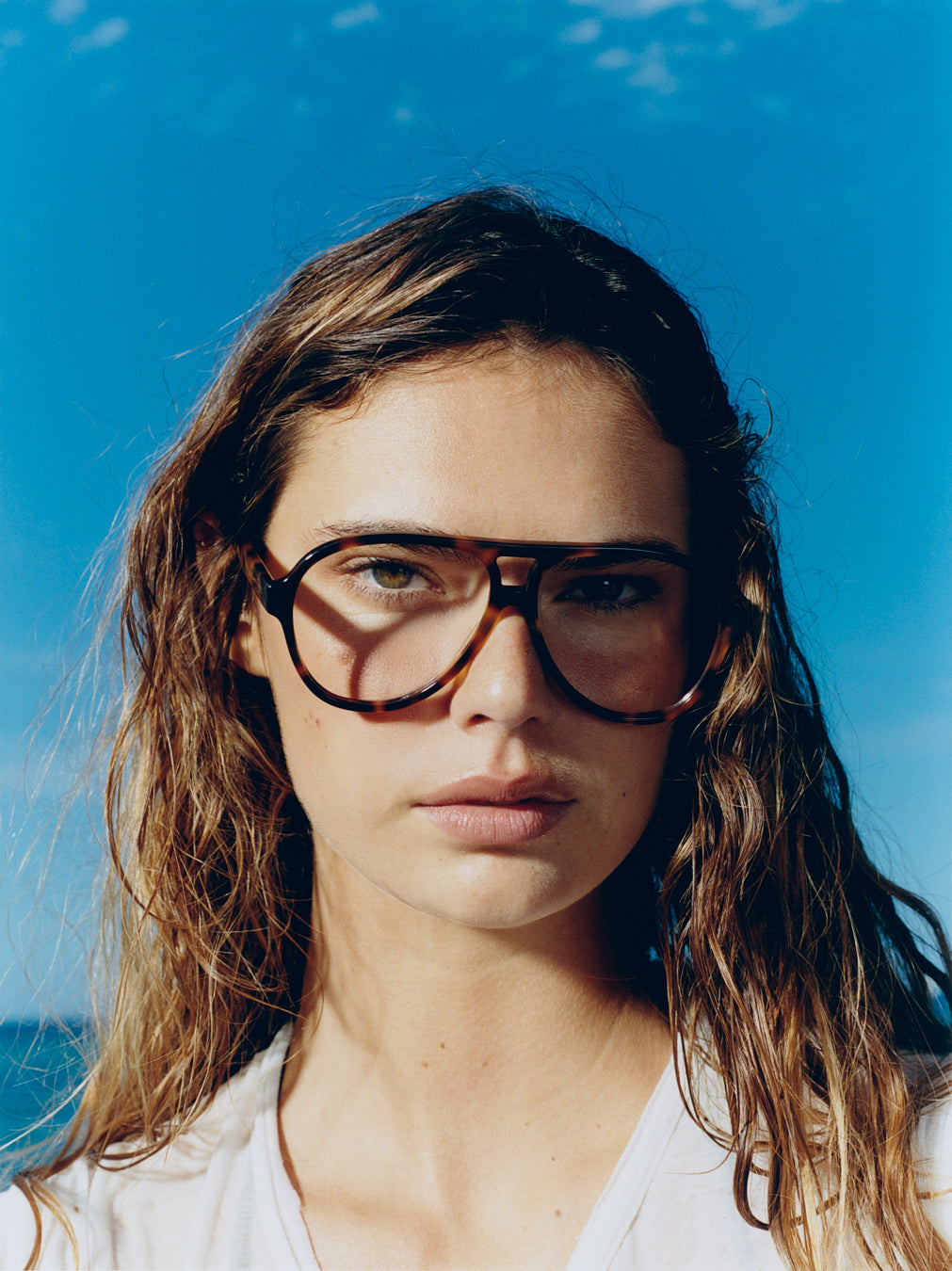 The Tilda Aviator Women's Eyeglasses in Tortoise