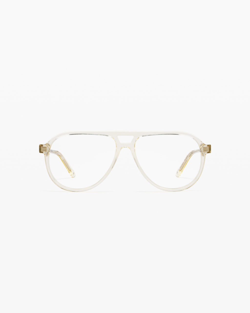 The Eddy Aviator Women's Eyeglasses in Transparent