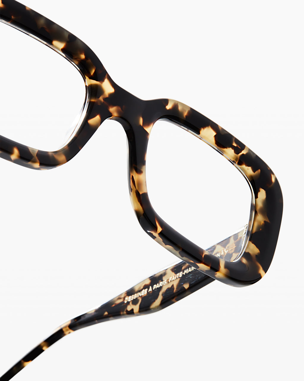 The Maxe Rectangular Women's Eyeglasses in Yellow Tortoise