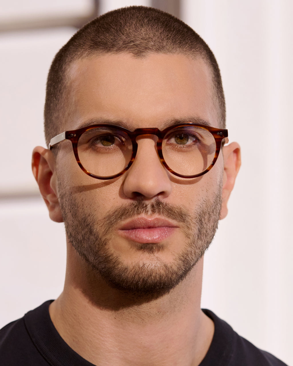 The Scott Rund Herrenbrillen in Braun