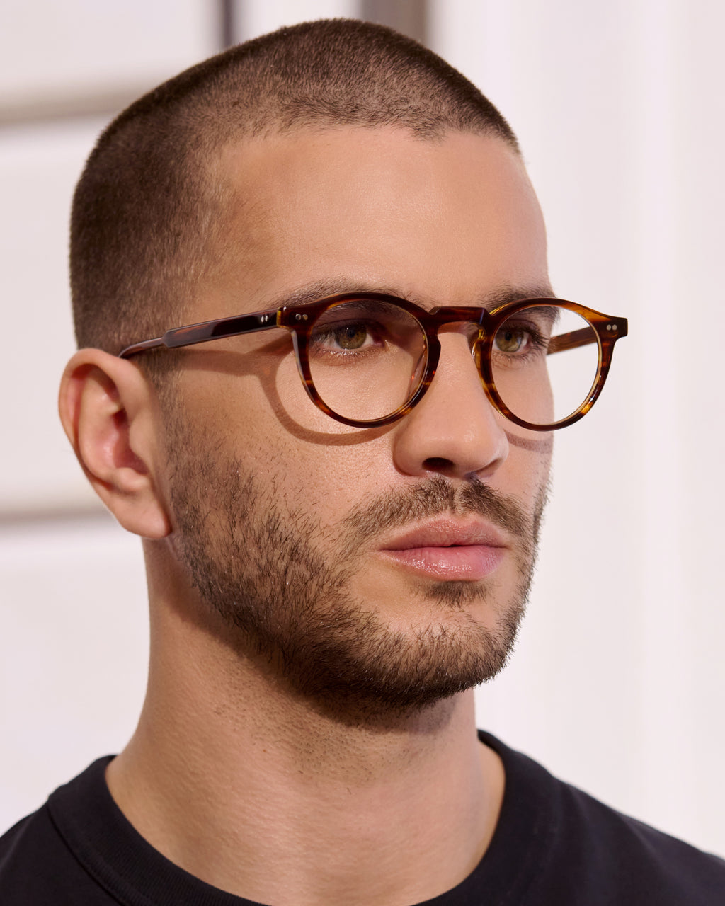 The Scott Rund Herrenbrillen in Braun
