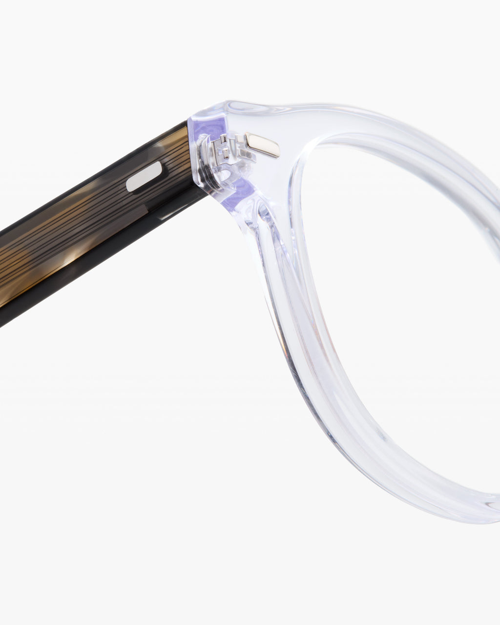 The Fox L Rechteckig Herrenbrillen in Transparent