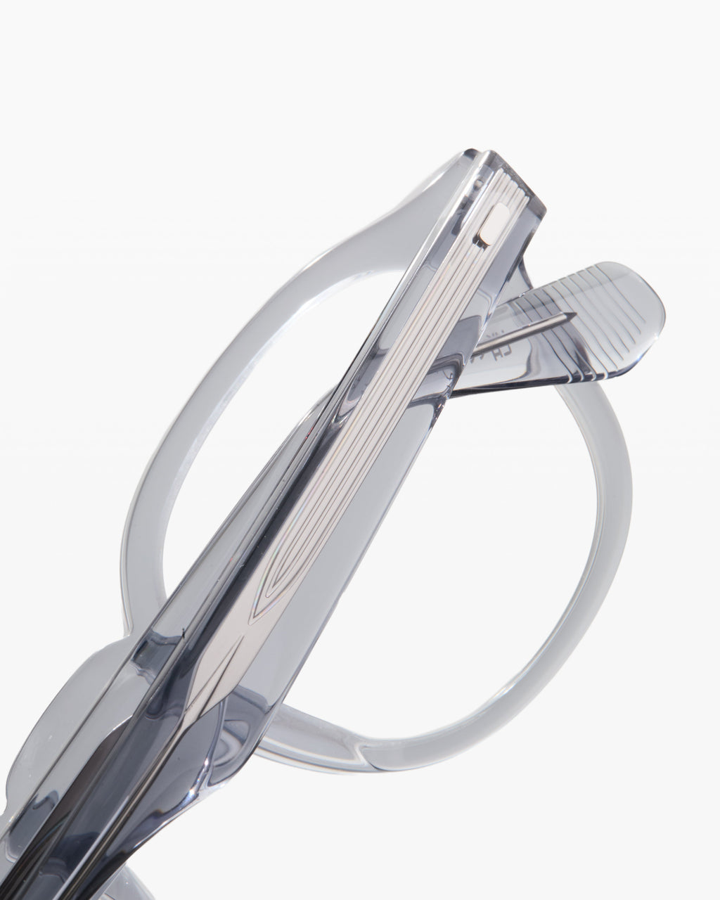 The Fox L Rechteckig Herrenbrillen in Hellgrau