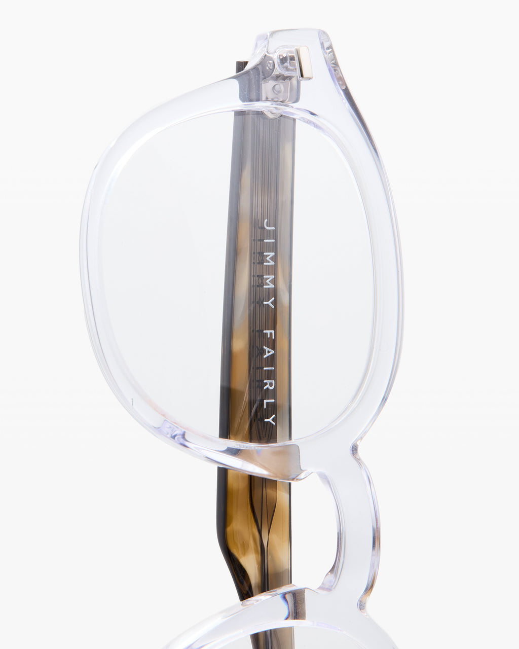 The Fox Rechteckig Herrenbrillen in Transparent