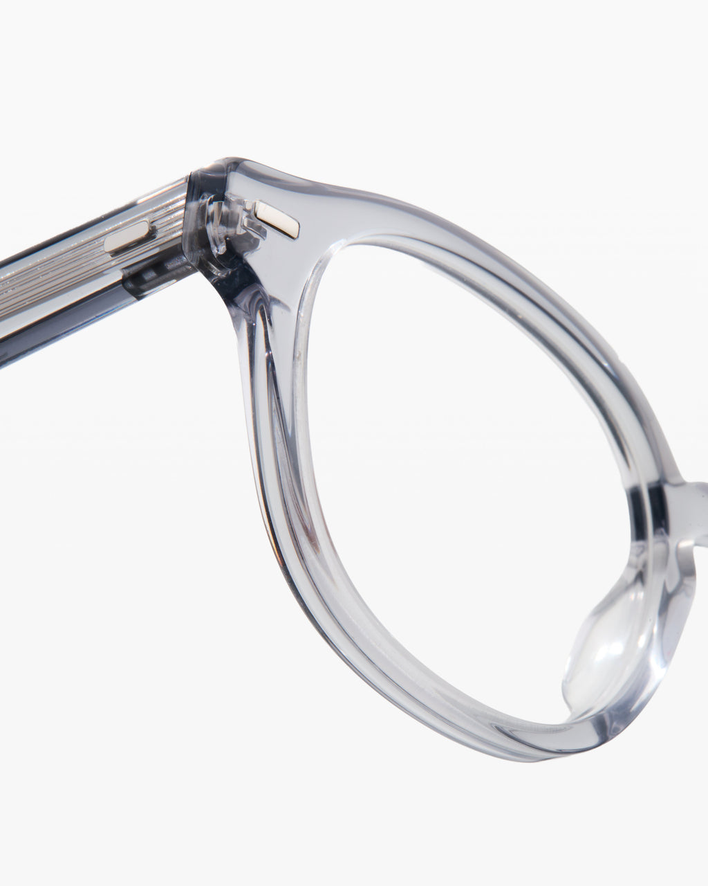 The Fox Rechteckig Herrenbrillen in Hellgrau