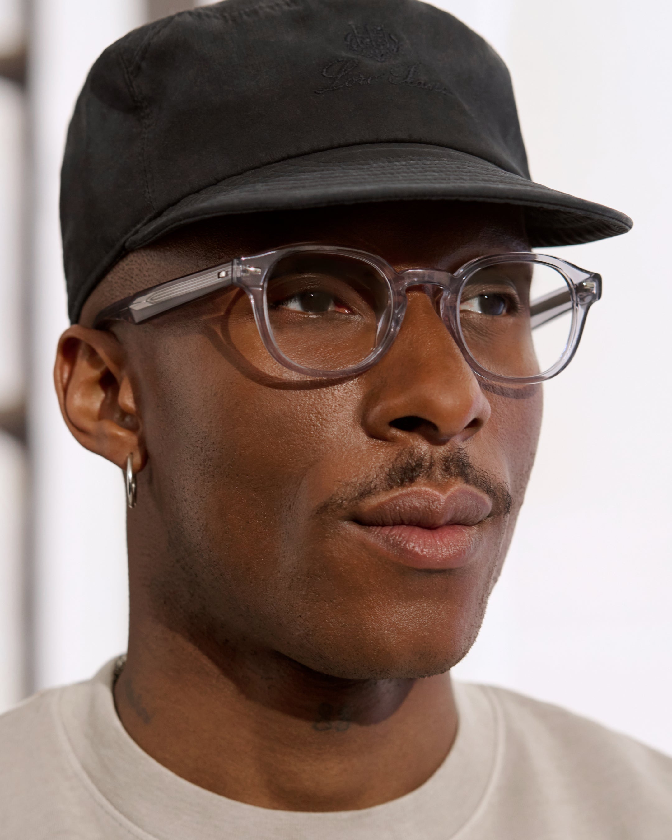 Il Ezra L Rettangolari Occhiali da Vista da Uomo in Trasparente