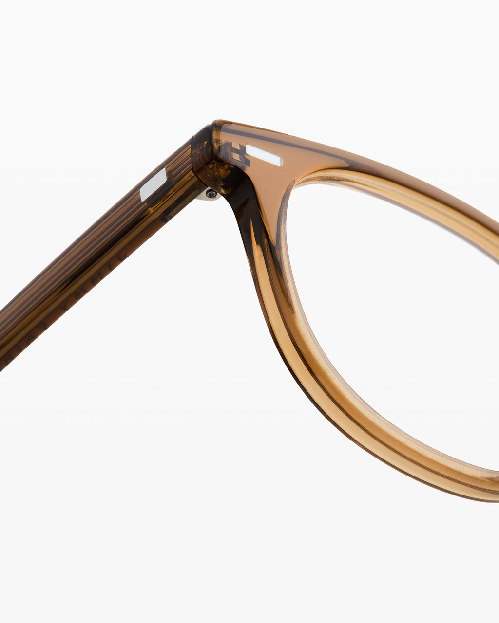 The Aaron Round Men's Eyeglasses in Brown
