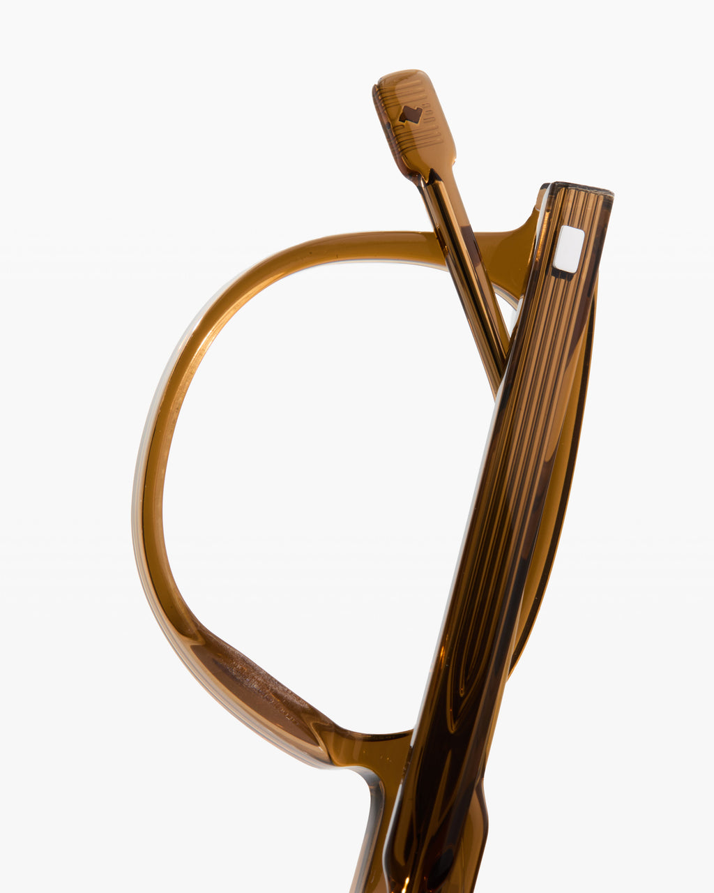 The Aaron Round Men's Eyeglasses in Brown