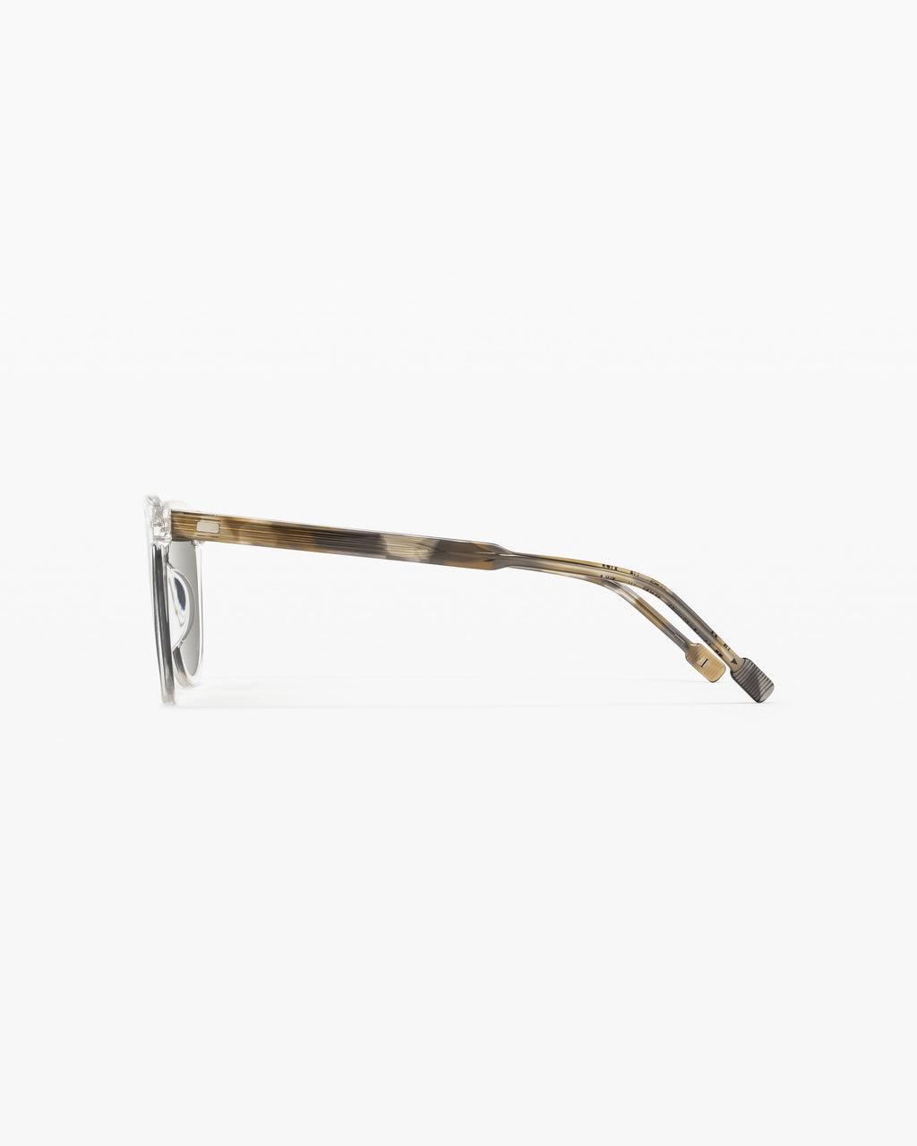 The Archi Rectangular Men's Sunglasses in Transparent