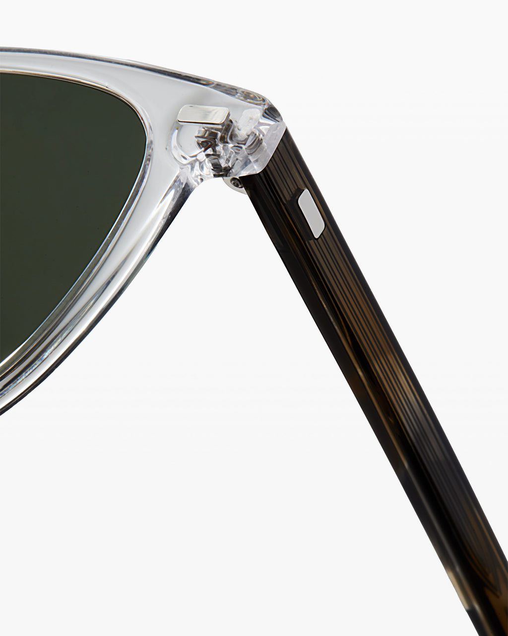 The Archi Rectangular Men's Sunglasses in Transparent