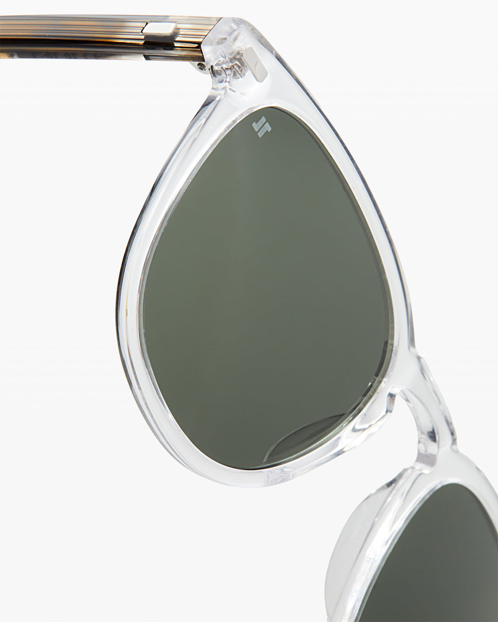 The Archi Rectangular Men's Sunglasses in Transparent