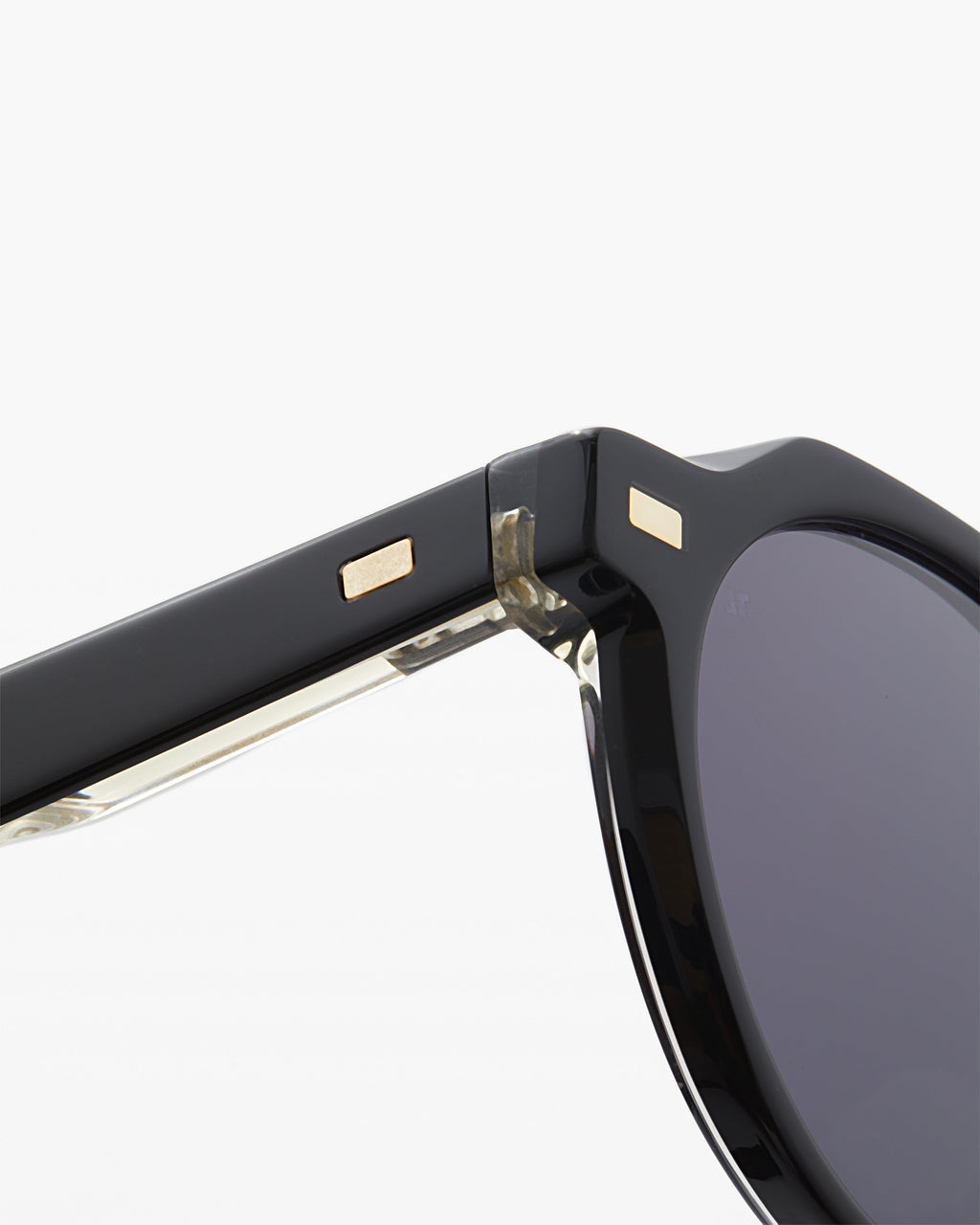 The Warren Rund Herren-Sonnenbrillen in Schwarz