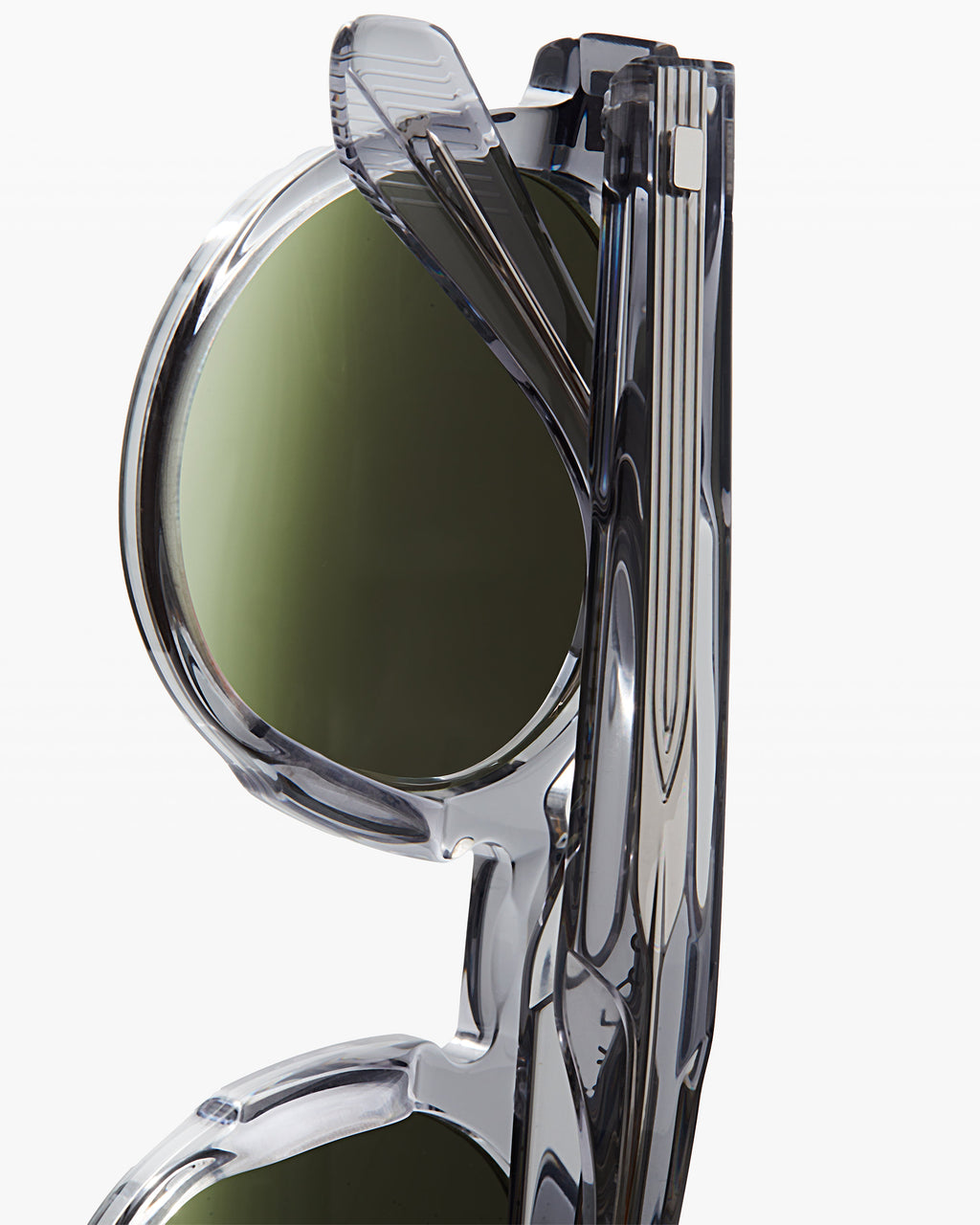 The Warren Rund Herren-Sonnenbrillen in Grau