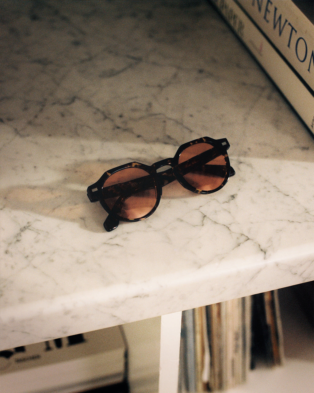 The Warren JF Colors Rund Herren-Sonnenbrillen in Tortoise