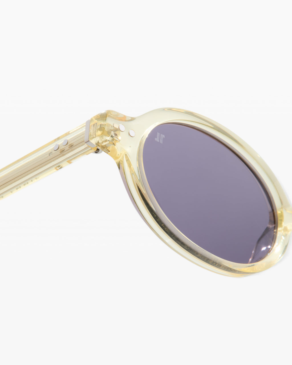 La Elvie Ovale Lunettes de Soleil pour femme in Jaune cristal