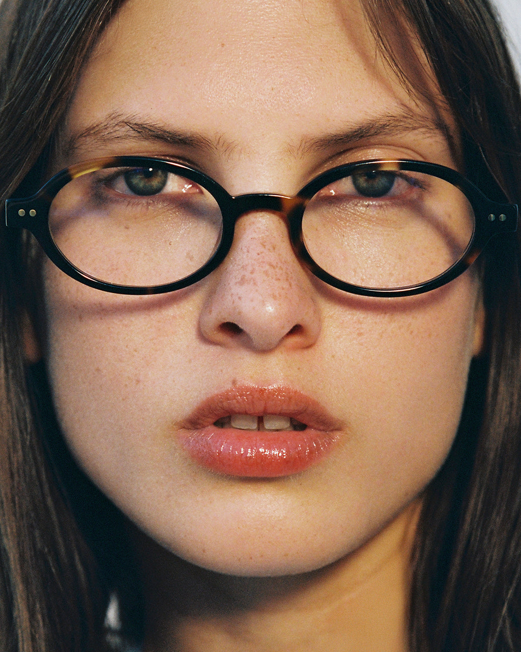 The Elvie L Oval Damenbrillen in Dark Tortoise