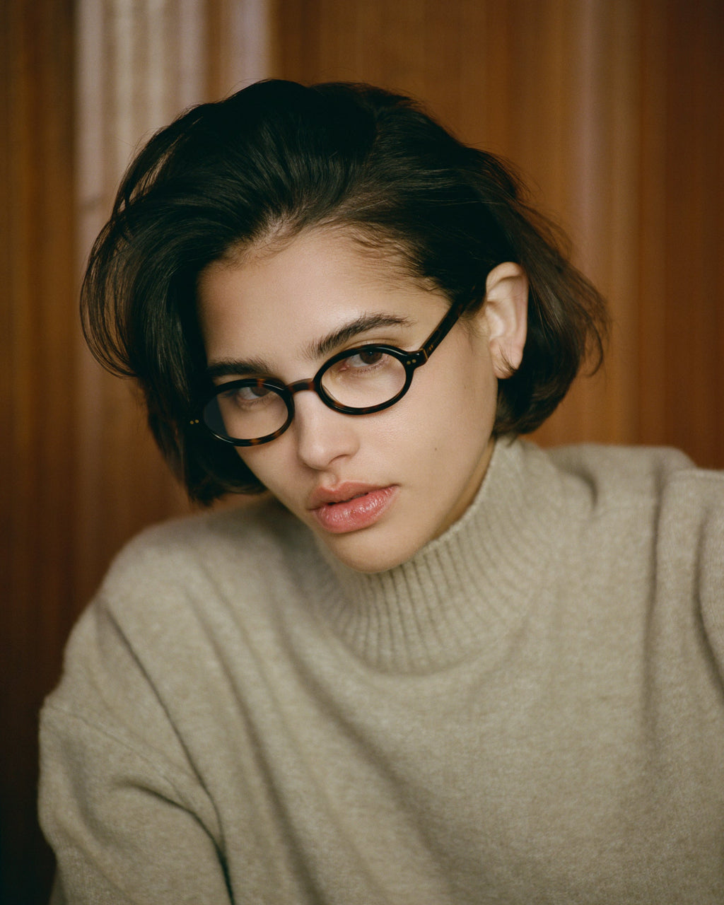 The Elvie Oval Damenbrillen in Dark Tortoise