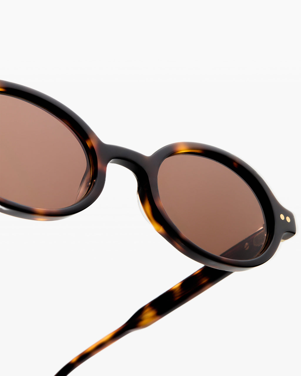 The Elvie Oval Damen-Sonnenbrillen in Dark Tortoise