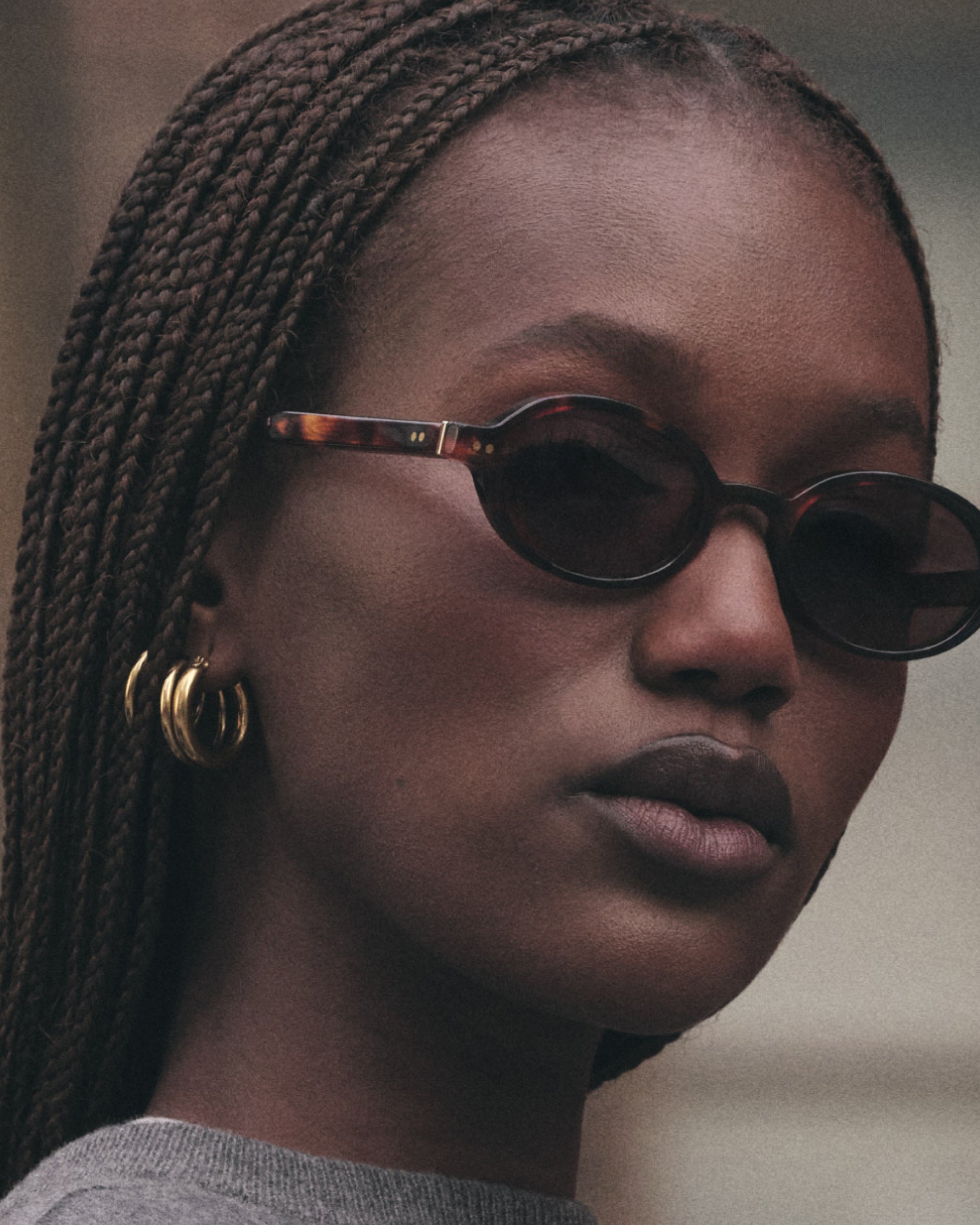 The Elvie Medium Women's Sunglasses in Dark Tortoise | Jimmy Fairly US