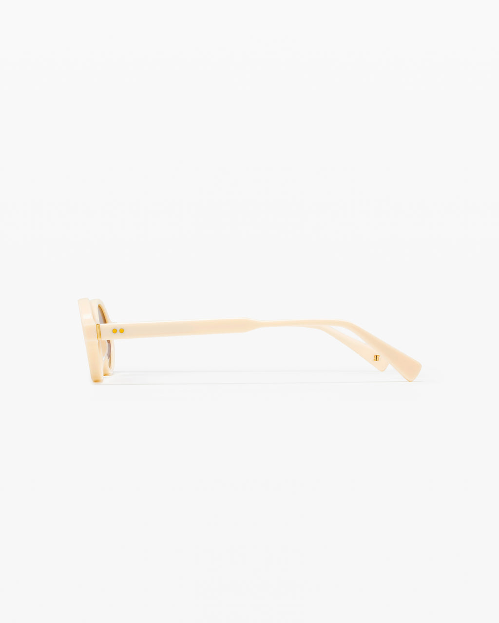 La Elvie Ovale Lunettes de Soleil pour femme in Ivoire