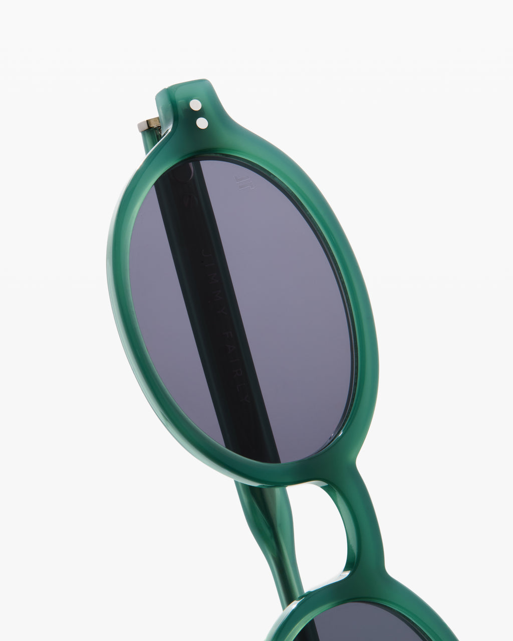 The Elvie Oval Women's Sunglasses in Dark green