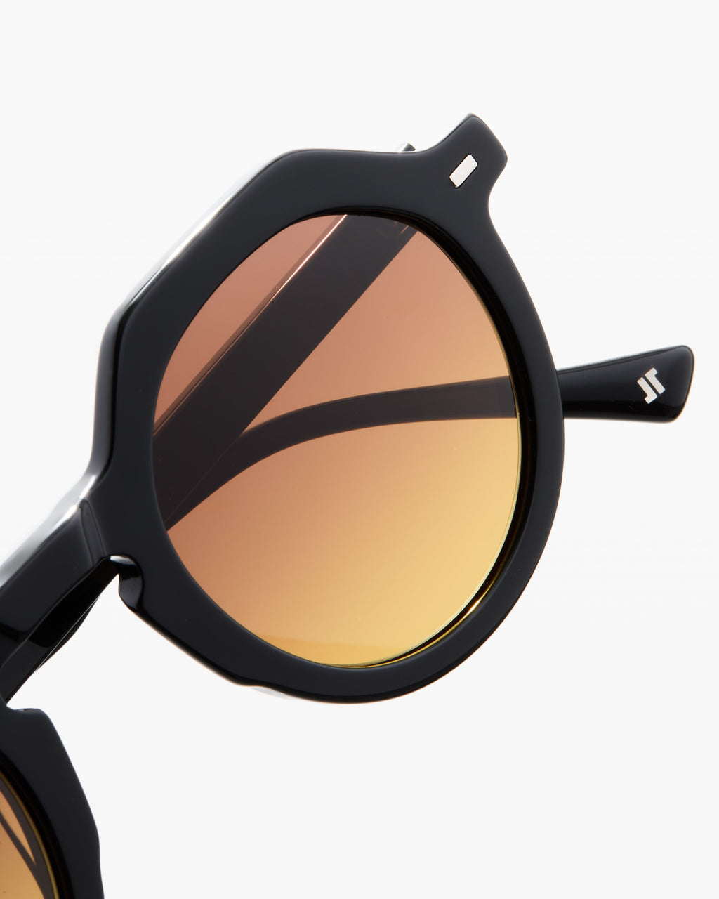 The Hometown Rund Herren-Sonnenbrillen in Schwarz