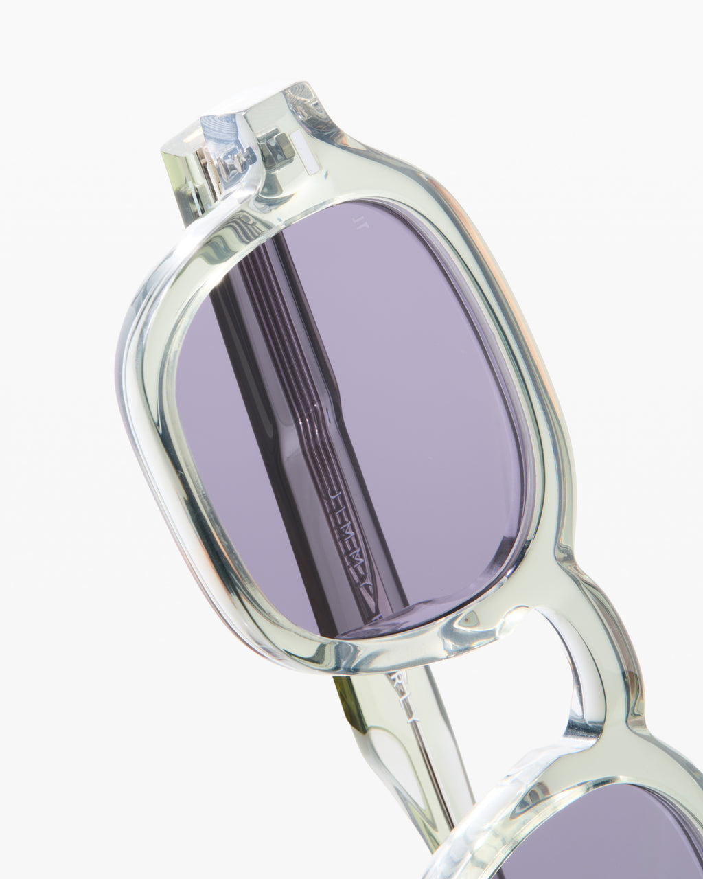 The Ezra Rechteckig Herren-Sonnenbrillen in Grün