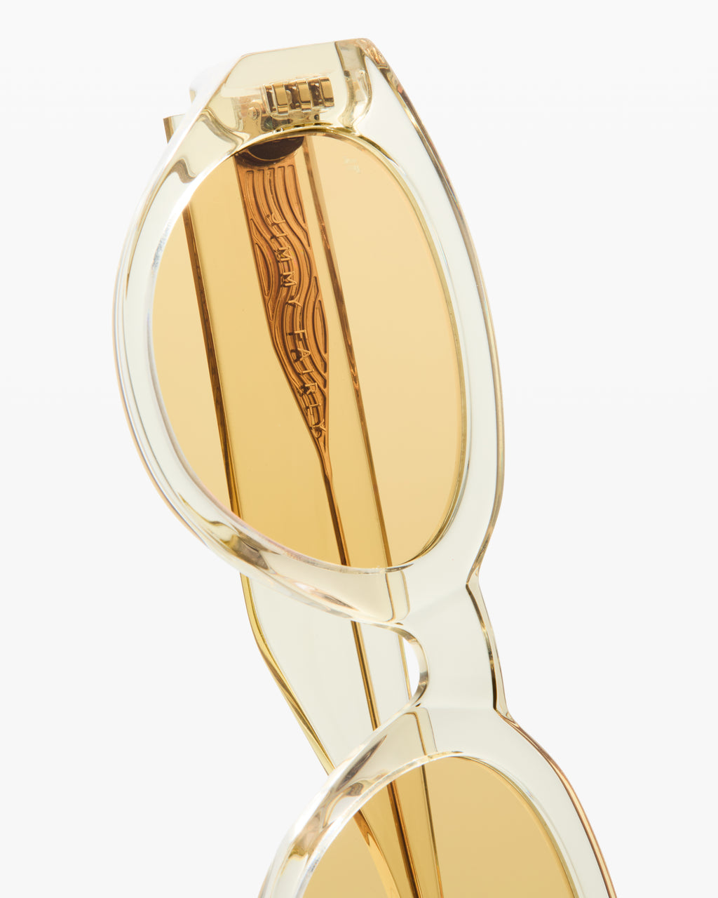 The Meli JF Colors Butterfly Women's Sunglasses in Crystal yellow