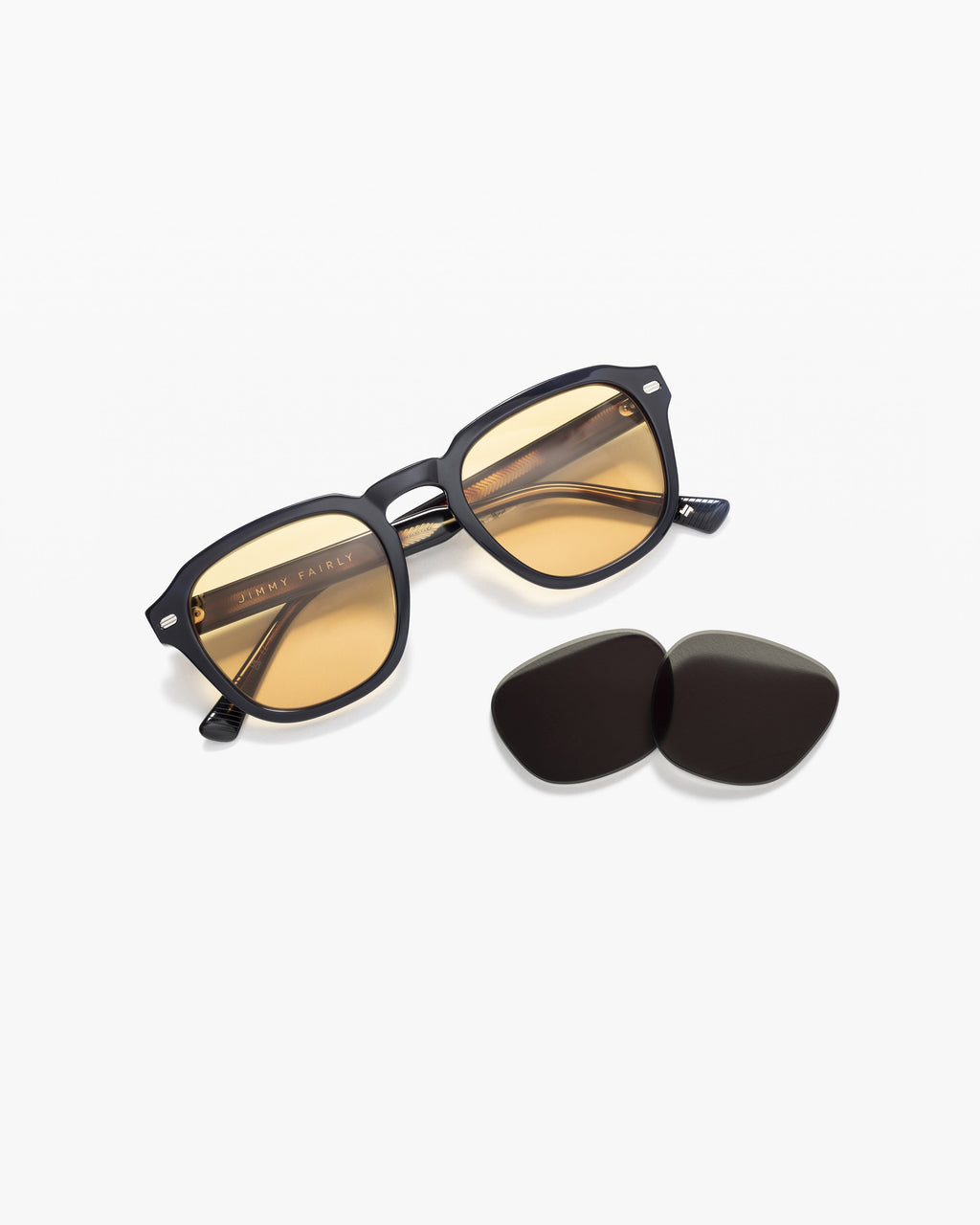 De Headlight JF colors L Rechthoekig Zonnebrillen voor Heren in Donkerblauw