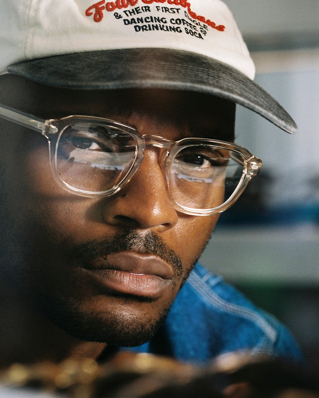 The Headlight Square Men's Eyeglasses in Transparent