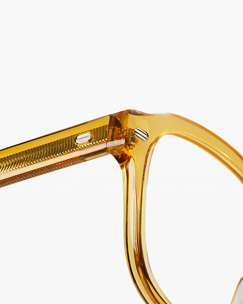 The Headlight Rectangular Men's Eyeglasses in Yellow
