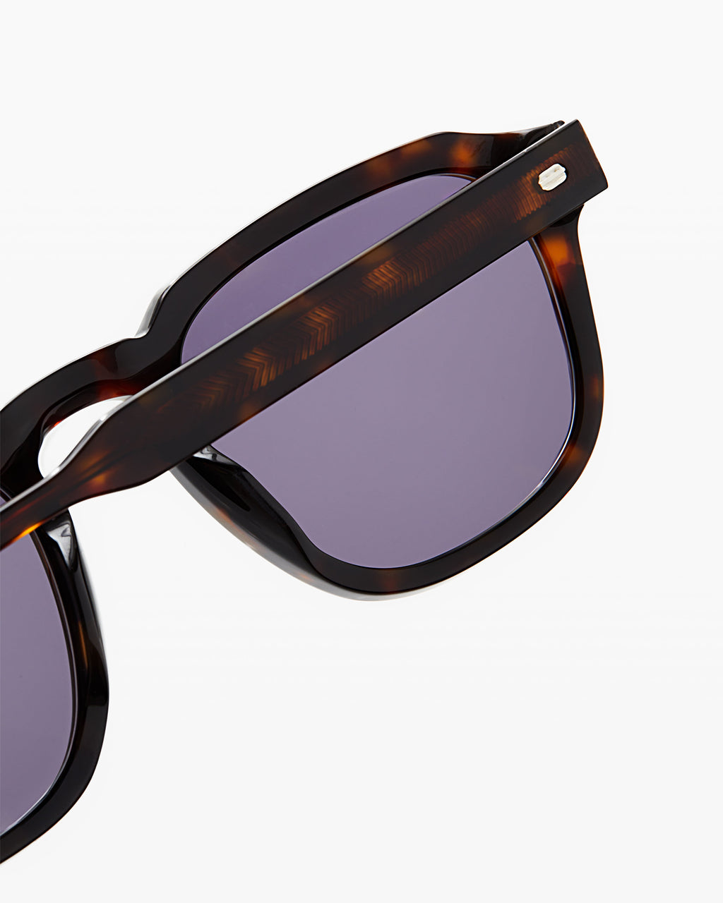 La Headlight Rectangular Gafas de Sol para Hombre in Carey