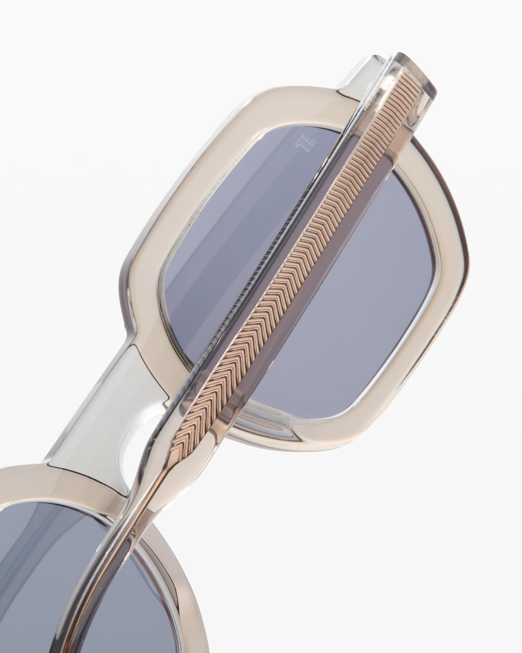 The Darren Rechteckig Herren-Sonnenbrillen in Grau