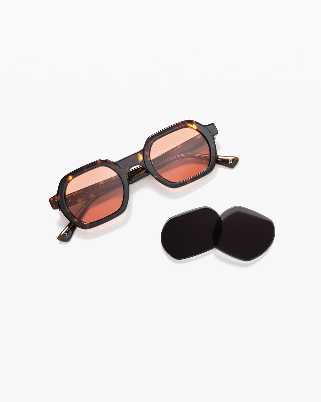 The Darren JF Colors L Rechteckig Herren-Sonnenbrillen in Dark Tortoise