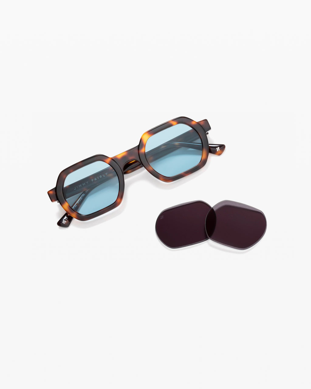 The Darren JF Colors Rechteckig Herren-Sonnenbrillen in Tortoise