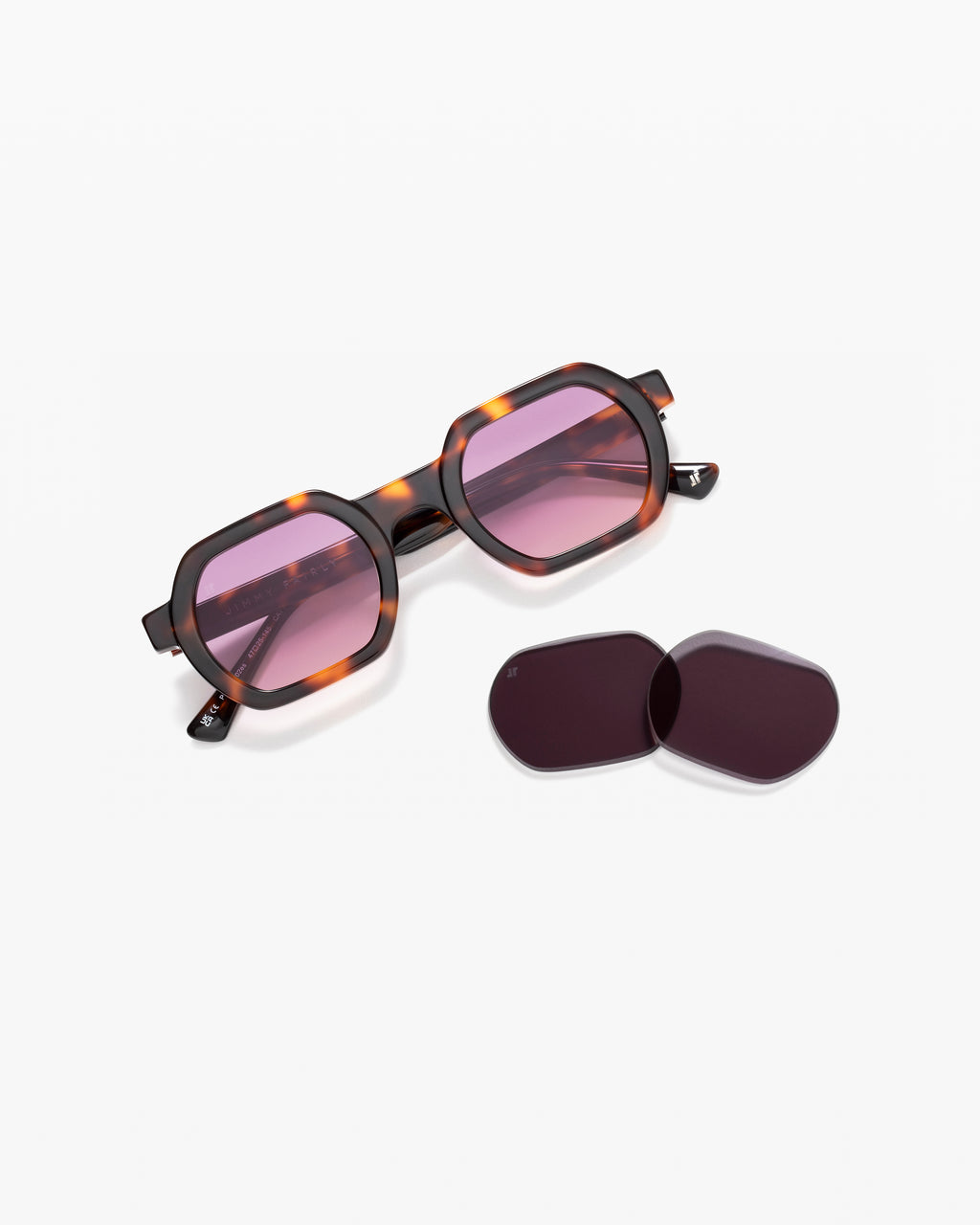 The Darren JF Colors Rechteckig Herren-Sonnenbrillen in Lila