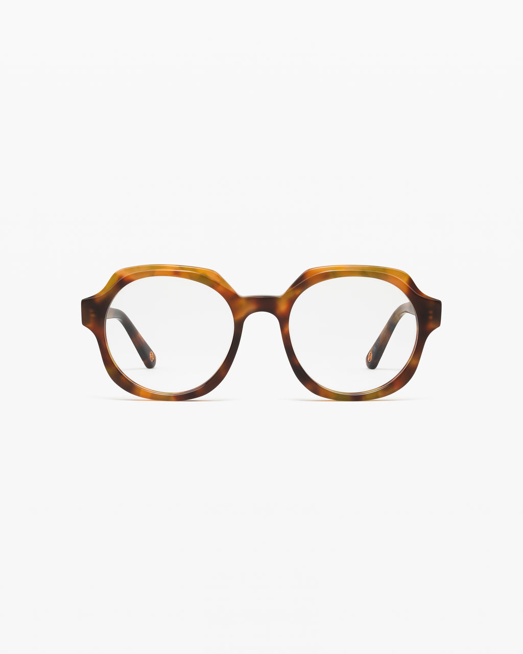 The Fara Rund Damenbrillen in Karamellschuppe