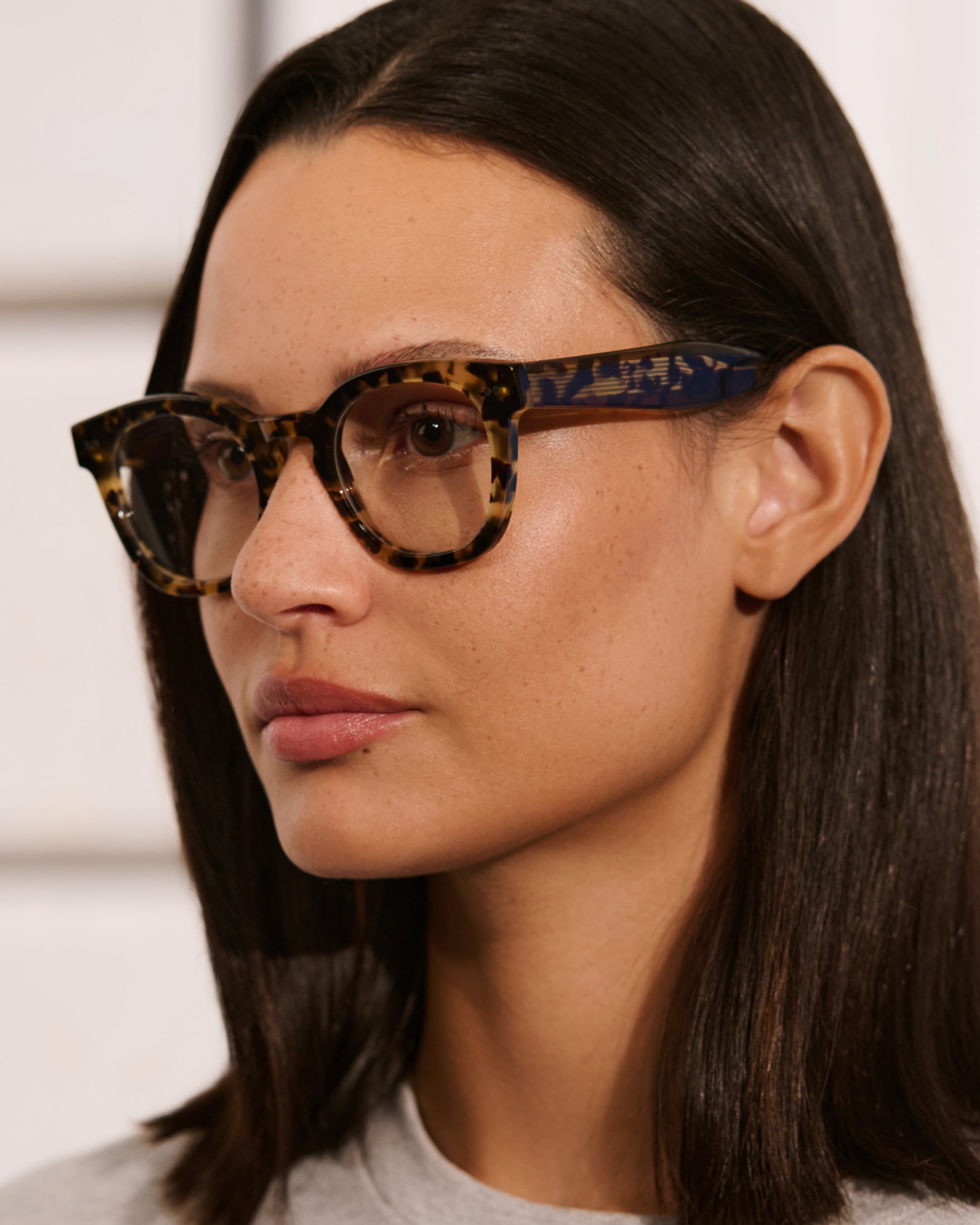 The Mina Medium Women's Eyeglasses in Yellow Tortoise | Jimmy