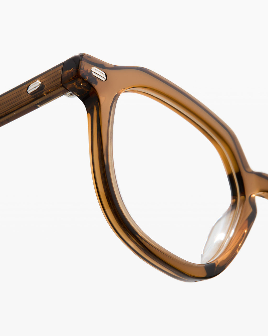 The Oros L Rechteckig Herrenbrillen in Braun